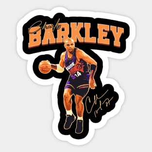 Charles Barkley The Chuck Basketball Legend Signature Vintage Retro 80s 90s Bootleg Rap Style Sticker